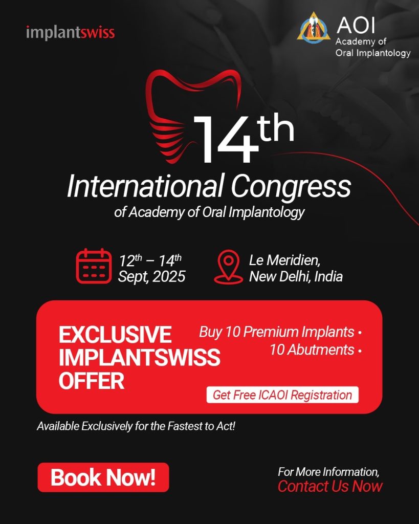 14th ICAOI Exclusive Implantswiss Offer 2025